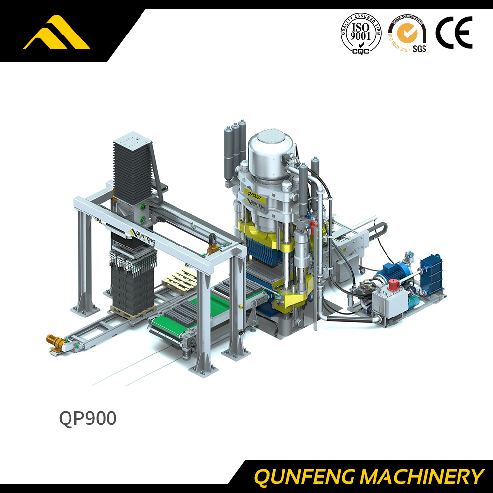 Máquina de bloco de prensa hidráulica totalmente automática QP900